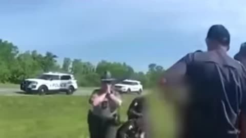 Are you sure he didn’t say release the dog his hands are up?