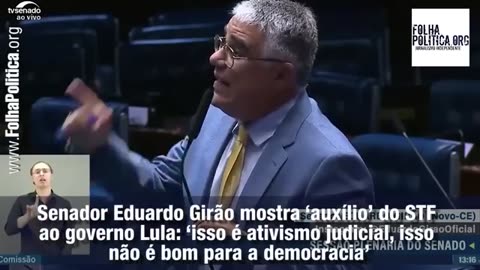 Senador mostra ‘auxílio’ do STF ao governo Lula: ‘isso é ativismo judicial