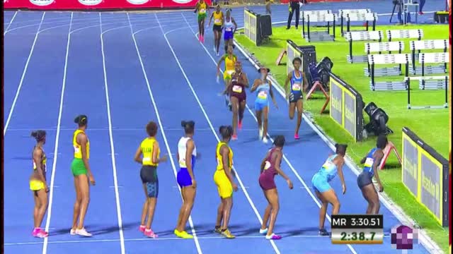 Jamaica High School Track & Field Championships girls 4x100m final