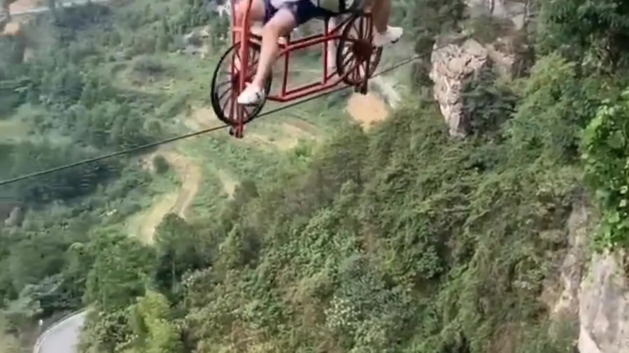 didn't expect to be able to ride a bicycle on the cliff 🤔😲🥱 #guideordovician #shorts