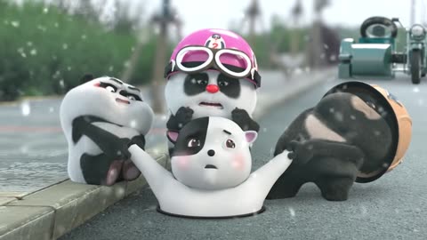 【Bamboo Panda ❤】WATCH OUT! Bamboo-stylized Truck is coming LOL | Short Animation | 熊猫班卜