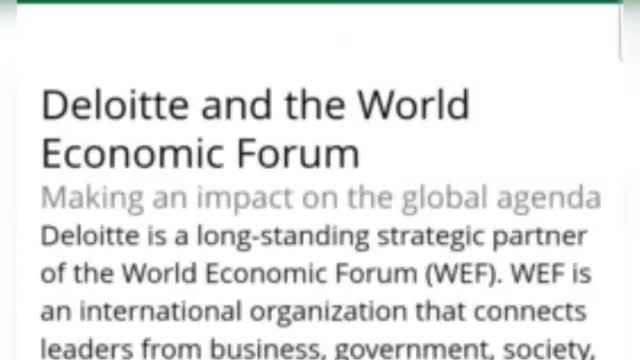 World Economic Forum (WEF) | Deloitte | Global initiatives VOTING SYSTEM & Conservative party Canada