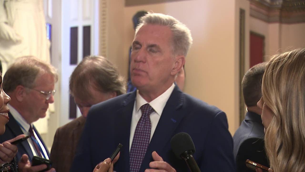 McCarthy shuts down biased reporter when asked about Trump indictment