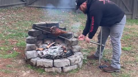 Rotisserie Leg of Lamb with OTFC Chimichurri (Full Version)