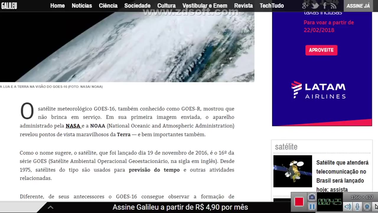 SATÉLITE DA NASA TIRA FOTO REAL DA TERRA. VEJAMOS