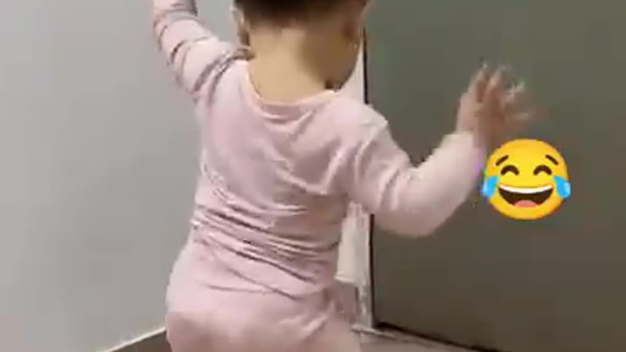 Cute kid dancing
