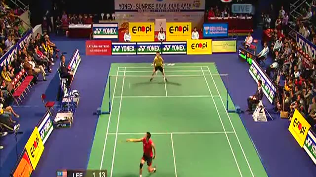 2010 Hong Kong Open MS Final Lee Chong Wei VS Taufik Hidayat