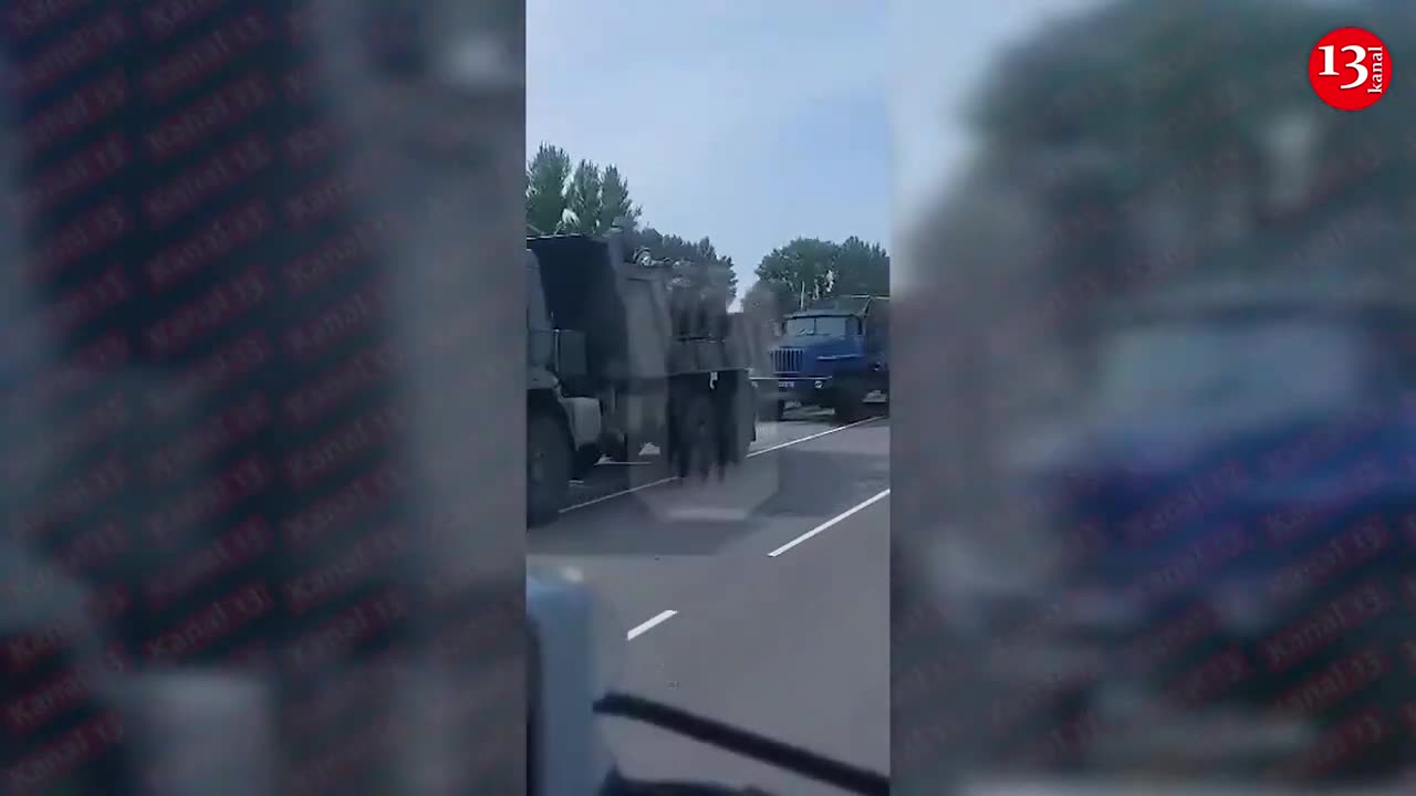 Images of large “Wagner_ column moving on road connecting Moscow to Rostov