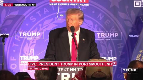 President Trump in Portsmouth, NH