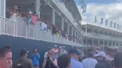 DeSantis & His Family Make A Surprise Appearance At TPC Sawgrass