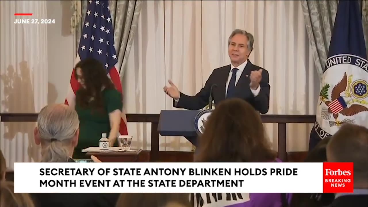 Secretary Of State Antony Blinken Hosts Pride Month Celebration At State Department