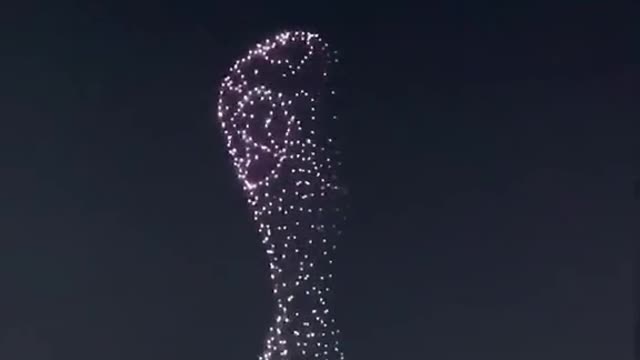 trophy in the sky above Doha 🏆