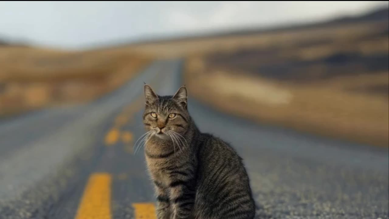 Cat on the Road