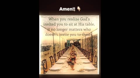 God’s Invited YOU 🫵🏻 to sit at His Wedding Table! 🍽️