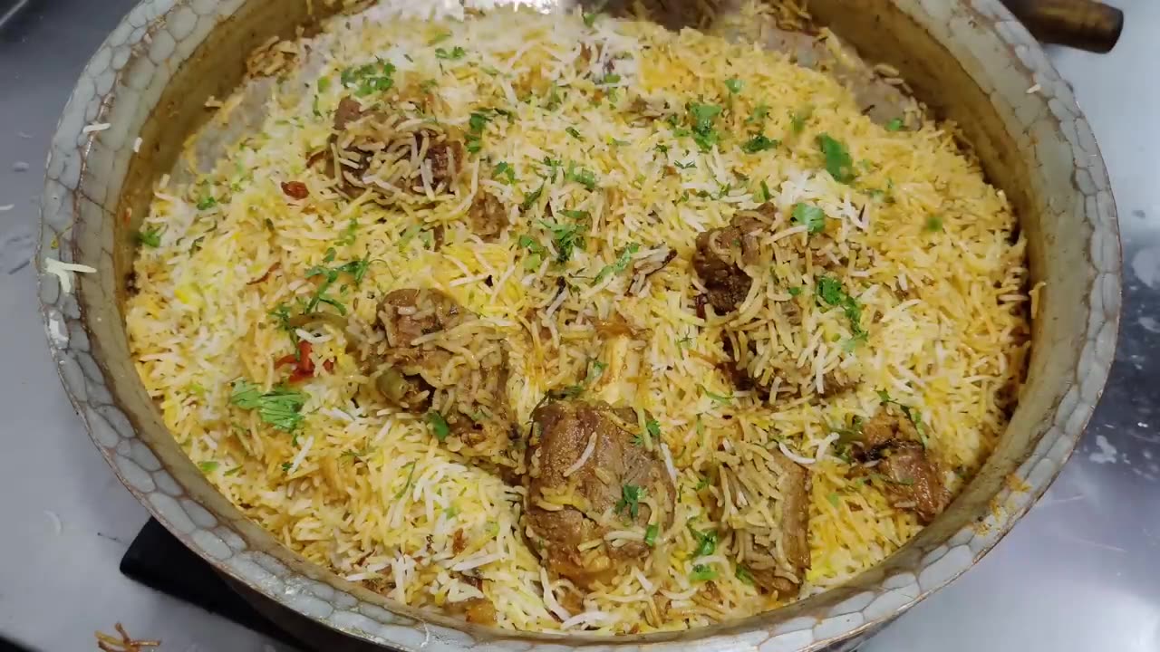 Hyderabadi curry biryani