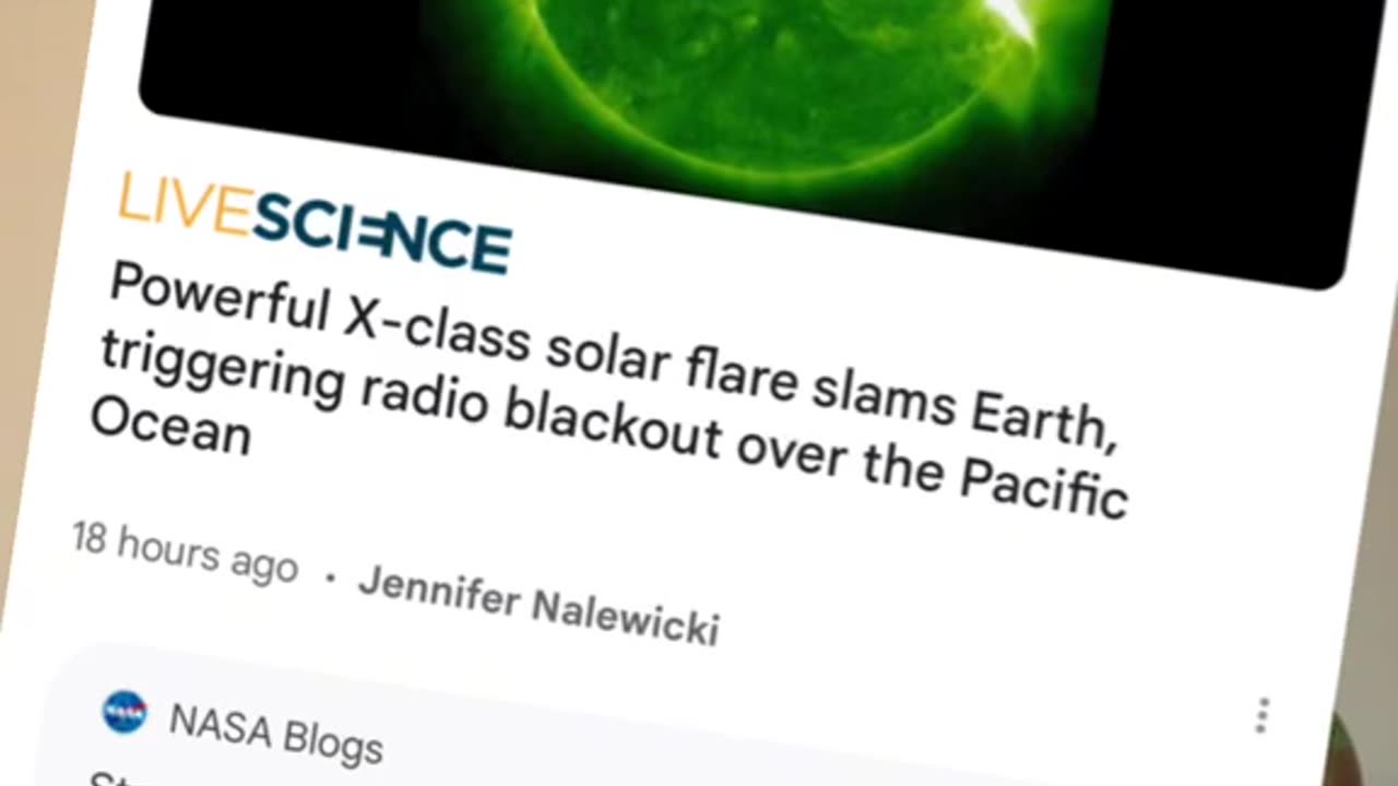 X class solar flare slammed Earth, causing radio blackouts in the Pacific Ocean ...