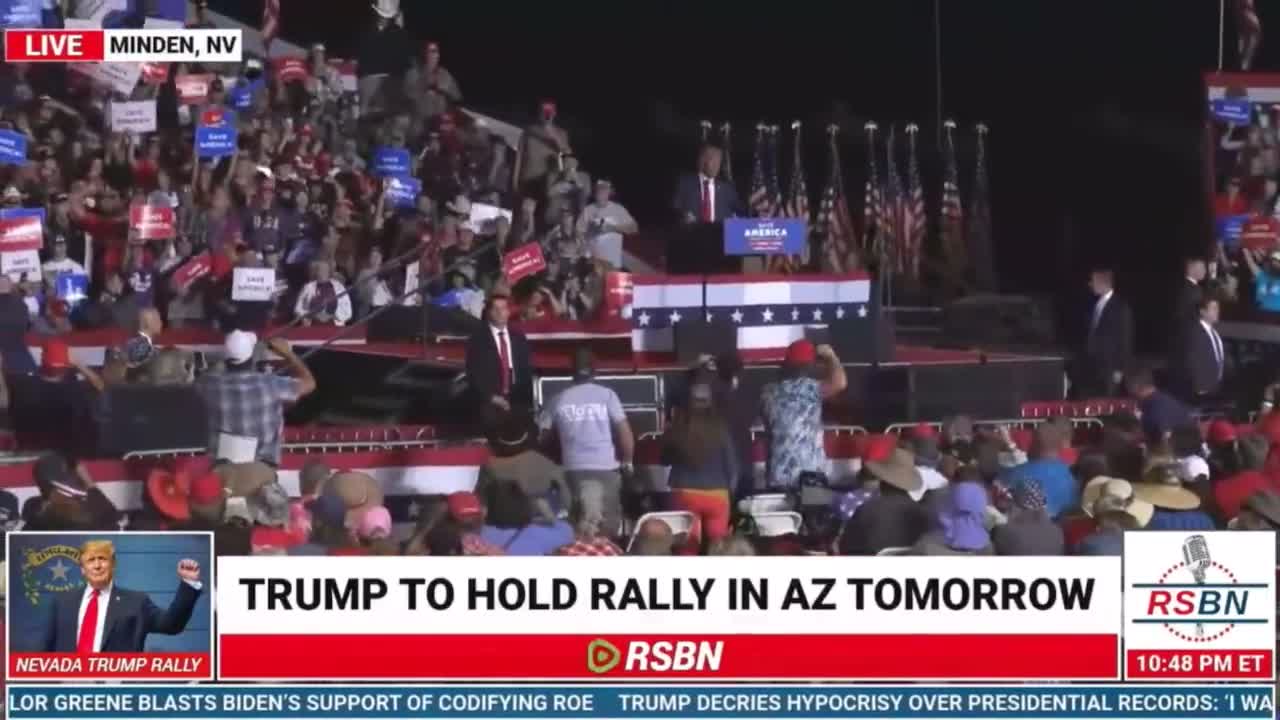 Trump played our meme at the rally!