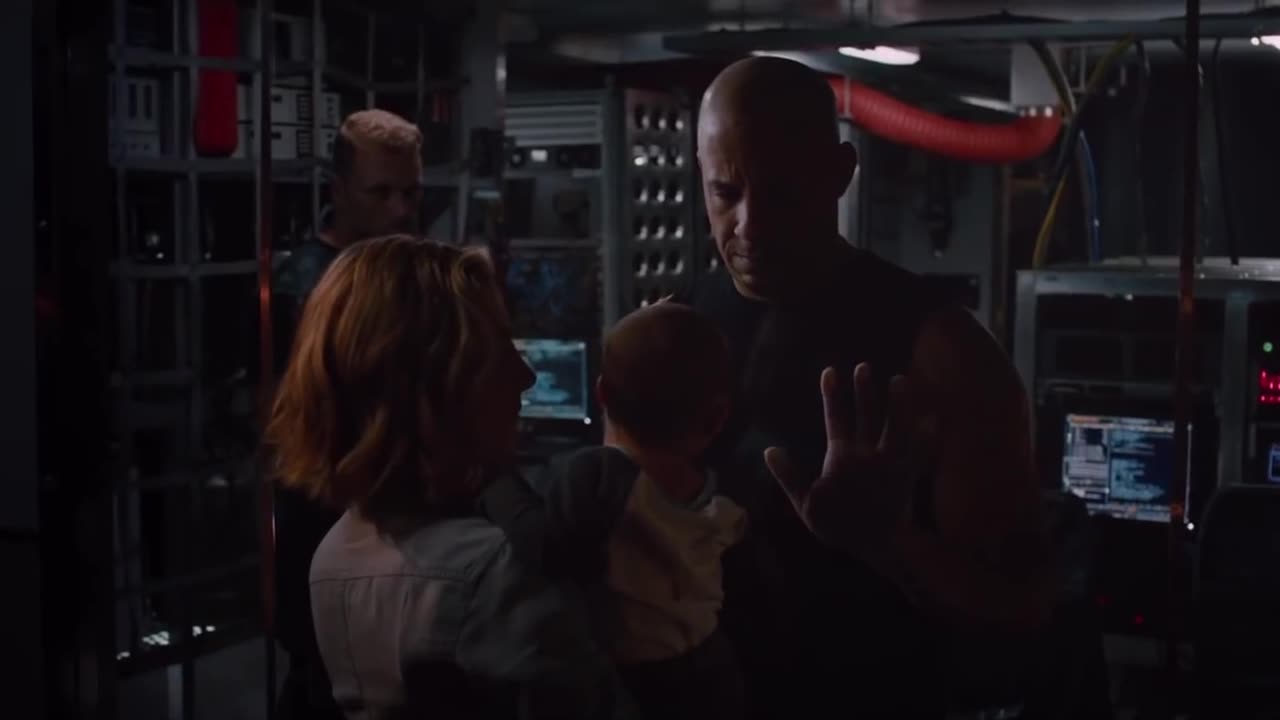 The Fate of The Furious - Dom meets his son & wife Scene HD