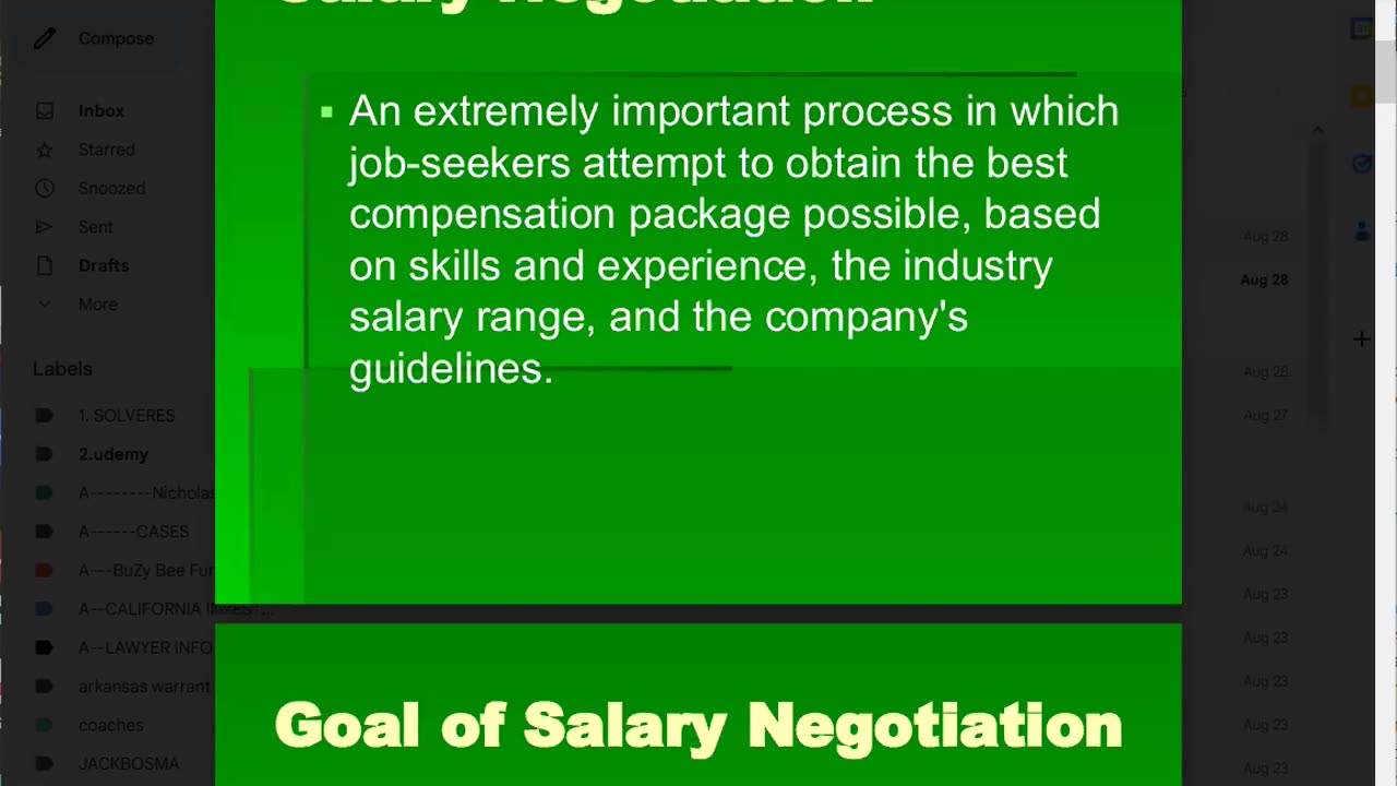 The Salary Negotiation Knowledge Party 1A