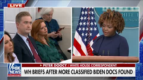 Doocy grills Karine Jean-Pierre for dodging questions on Biden's classified documents