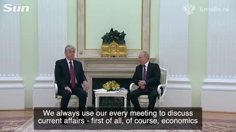 Putin’s feet shake during tense meeting fuelling speculation over his health