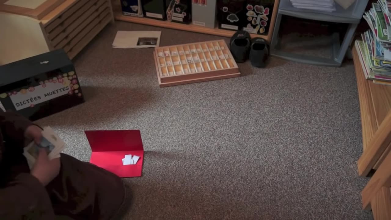Marie Cachet - Homeschooling: The working boxes (Montessori inspired) - The dictations box