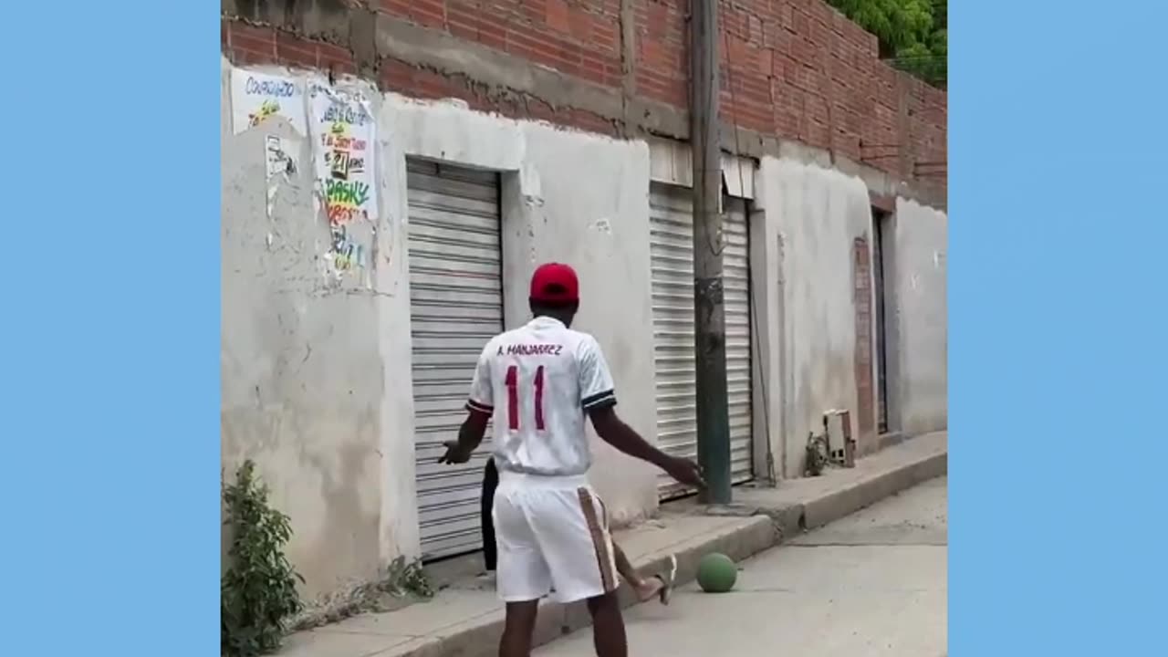 Got excited when kicking the ball - PRANK