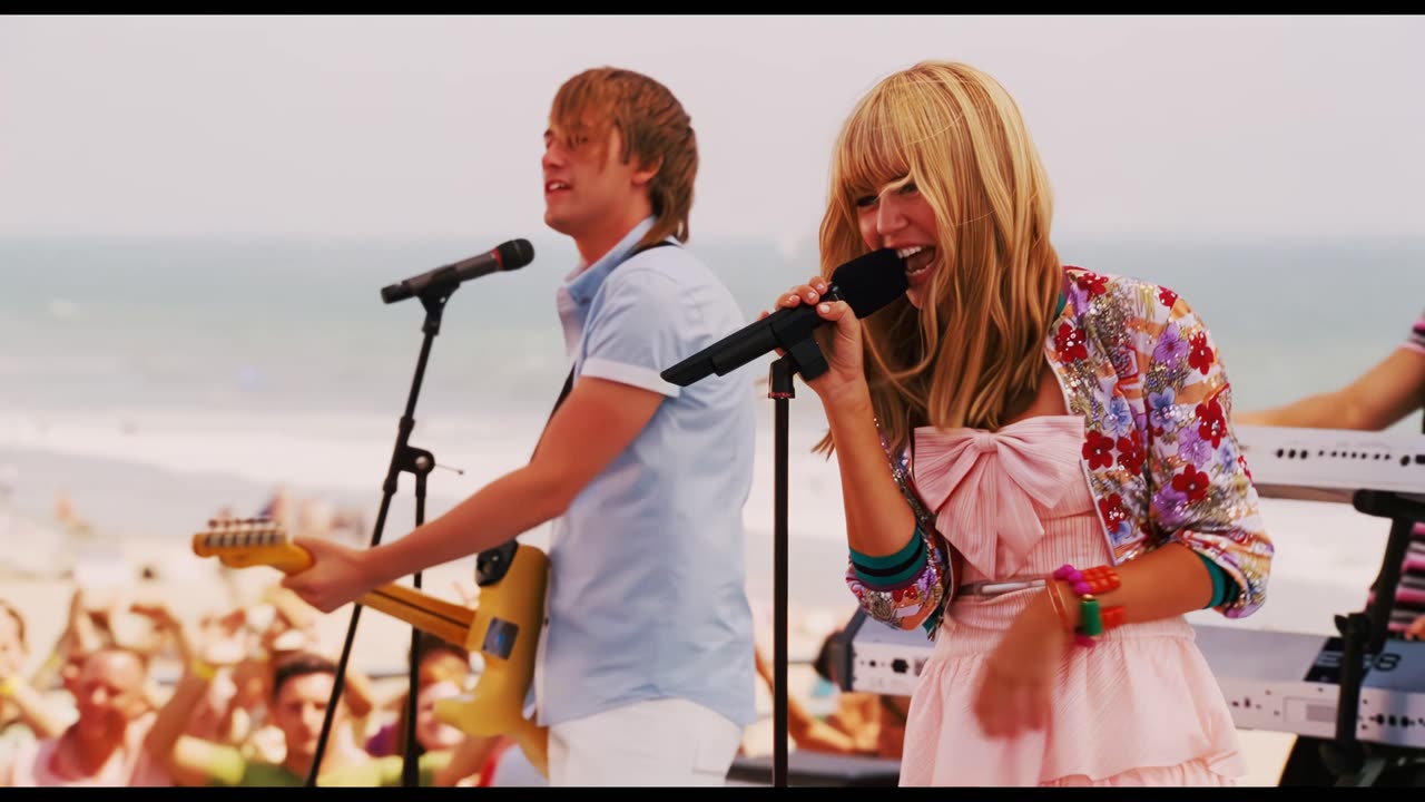 Miley Cyrus Hannah Montana The Movie 2009 scene 1 remastered 4k