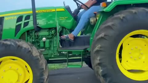 Desi boys with tractor ride