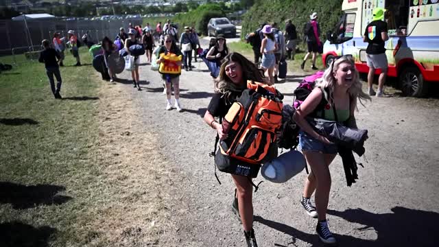 Glastonbury music festival opens amid UK rail strikes