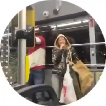 Transsexual is going to be beaten up on the bus