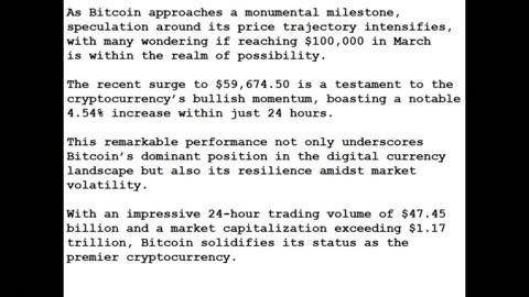 24-0228 - BitCoin Price Prediction as BTC Approaches All-Time High