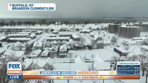 Drone Video Shows How Historic Snow Event Paralyzed Buffalo