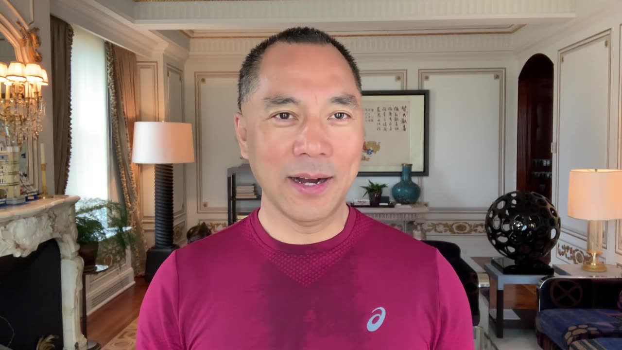 20190723文贵先生直播¹回顾：尊敬的战友们好！你们健身了吗？你们往身上泼水了吗？一切都是刚刚开始！