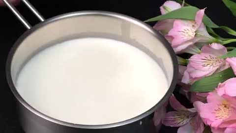 Only milk and chocolate! Delicious dessert without gelatin and baking in 5 minutes…
