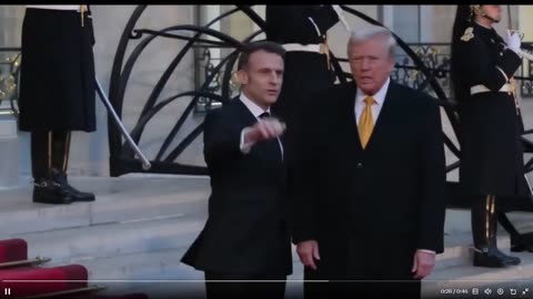 BREAKING: Tổng thống Trump vừa gặp Tổng thống Pháp Emmanuel Macron