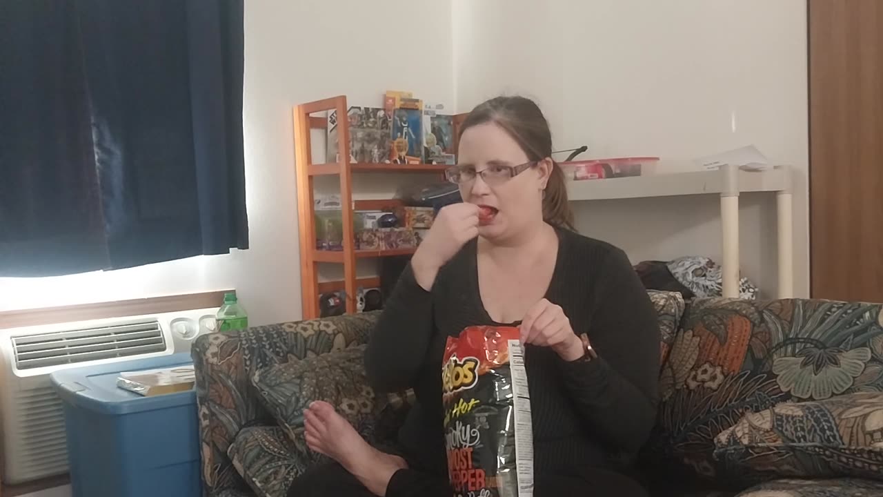 Reaction To Cheetos Flamin Hot Smoky Ghost Pepper Puffs