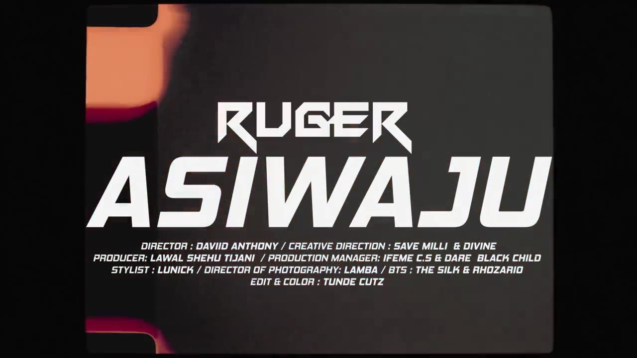 Ruger - Asiwaju (Official Video)