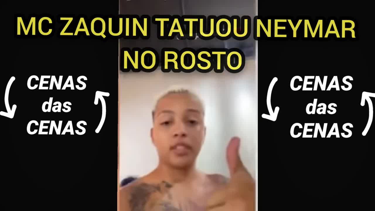 Homenagem ao Neymar Mc Zaquin Tatuou Neymar no Rosto