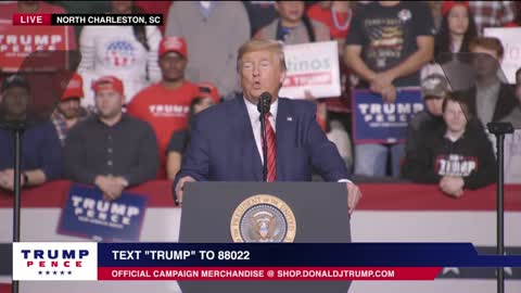 President Trump in North Charleston, SC