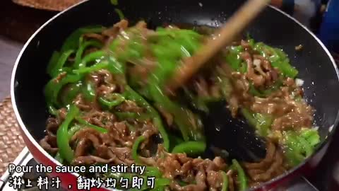 Do you like shredded pork with green pepper