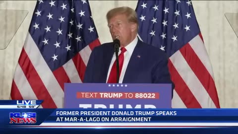 Donald Trump addresses the United States from Mar-a-Lago home