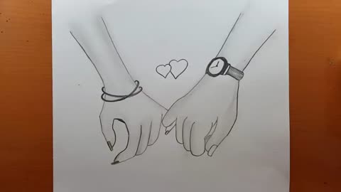 Como Desenho a lápis de mãos dadas || Especial dia dos namorados | Holding Hands pencil sketch