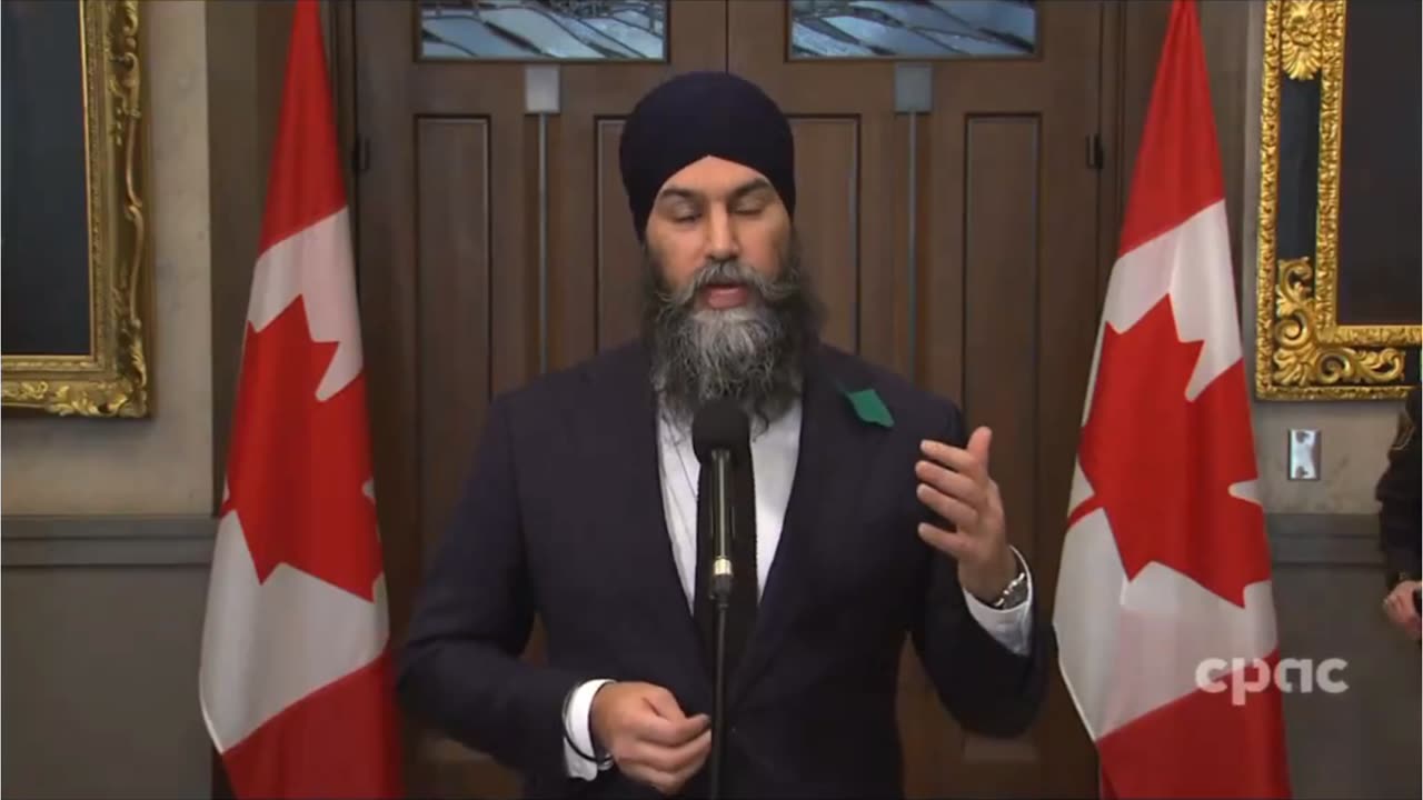 🇨🇦Jagmeet gets called out by reporter on his non support for farmers.🧑🌾