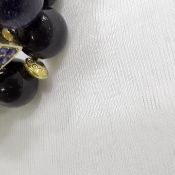 Handmade Unique 8” Cross Bracelet with 12mm Blue Goldstones, Crystals