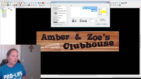 Using Carvewright Designer Pro 3 to Modify Existing Text File CNC Machine: Clubhouse Sign