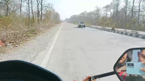 Riding to highway