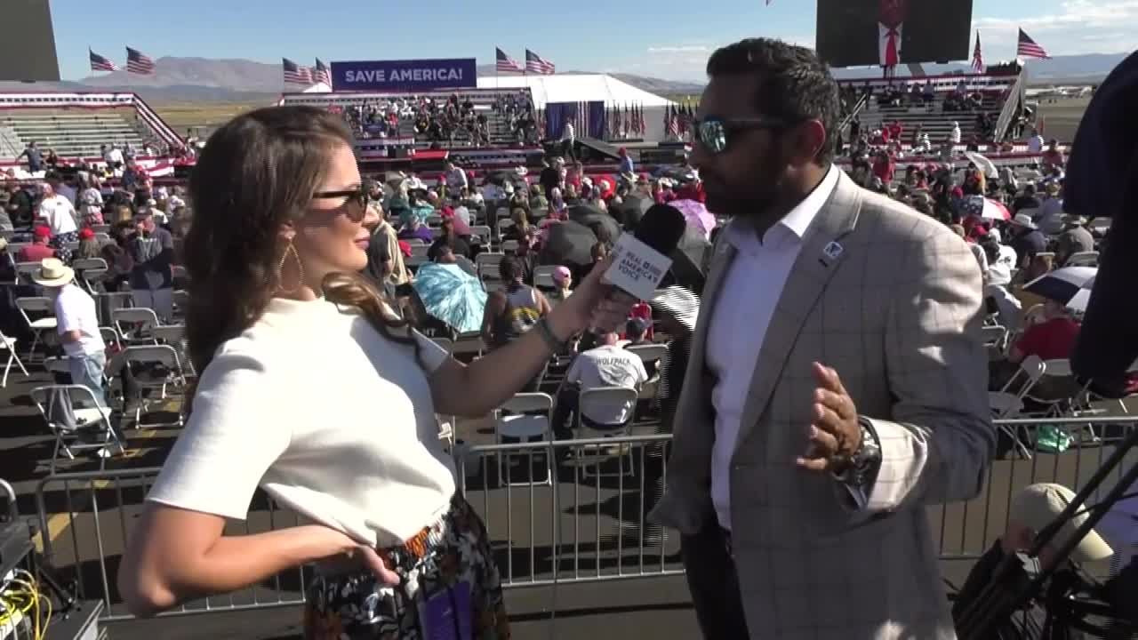 Kash Patel and Amanda Head on how to win back the west at Trump rally NV