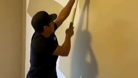 20sec to paint a wall with a 18in roller