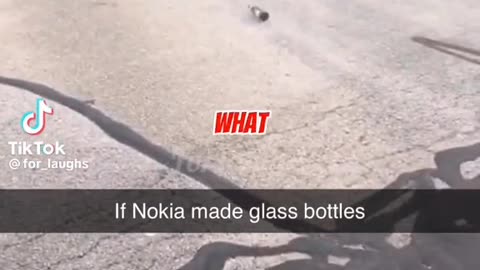 When Nokia make glass bottles 🍾🍾🤣